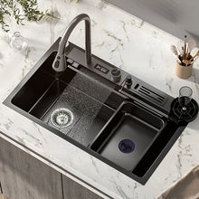 Load image into Gallery viewer, Stainless Steel Kitchen Waterfall Sink Digital Display