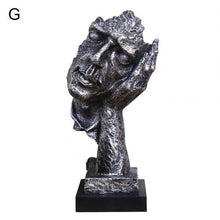 Load image into Gallery viewer, Resin Silence Is Gold Abstract Sculpture Modern Art Sculpture Statues for Decoration