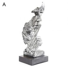 Load image into Gallery viewer, Resin Silence Is Gold Abstract Sculpture Modern Art Sculpture Statues for Decoration