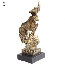 Load image into Gallery viewer, Resin Silence Is Gold Abstract Sculpture Modern Art Sculpture Statues for Decoration