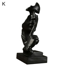 Load image into Gallery viewer, Resin Silence Is Gold Abstract Sculpture Modern Art Sculpture Statues for Decoration