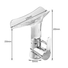 Load image into Gallery viewer, Transparent Wine Glass Shape Bathroom Basin Deck Mounted Waterfall Facuet Mixer Tap