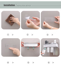 Load image into Gallery viewer, Magnetic Adsorption Inverted Toothbrush Holder