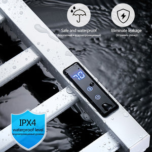 OXG Black/White Electric Towel Rack Touch Digital Display,Energy Saving Electric Towel Holder,Electric Towel Heater Thermostatic