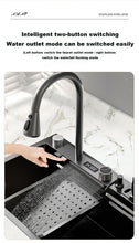 Load image into Gallery viewer, Stainless Steel Kitchen Waterfall Sink Digital Display
