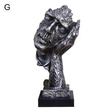 Load image into Gallery viewer, Resin Silence Is Gold Abstract Sculpture Modern Art Sculpture Statues for Decoration
