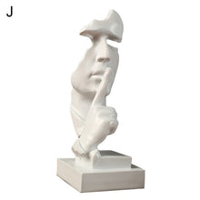 Load image into Gallery viewer, Resin Silence Is Gold Abstract Sculpture Modern Art Sculpture Statues for Decoration
