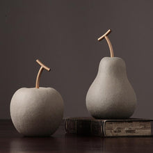 Load image into Gallery viewer, New Minimalist Ceramic Apple Pear Ornament Fruit Ceramic Art and Crafts decoracion
