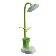 Load image into Gallery viewer, Sunflower Shape Eyes Friendly USB Rechargeable Pen Holder LED Table Lamp Light Desktop Home Decoration
