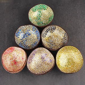 Creative Coconut Shell Bowl Wooden Naturals Decoration