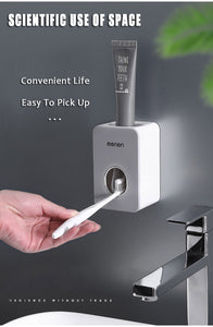 New Automatic Toothpaste Dispenser Dust-proof Toothbrush Holder