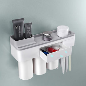 Magnetic Adsorption Inverted Toothbrush Holder