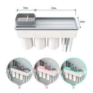 Magnetic Adsorption Inverted Toothbrush Holder