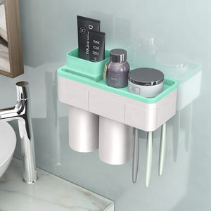 Magnetic Adsorption Inverted Toothbrush Holder