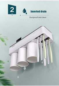 Magnetic Adsorption Inverted Toothbrush Holder