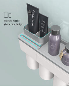 Magnetic Adsorption Inverted Toothbrush Holder