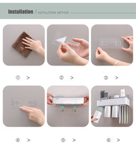 Load image into Gallery viewer, Magnetic Adsorption Inverted Toothbrush Holder
